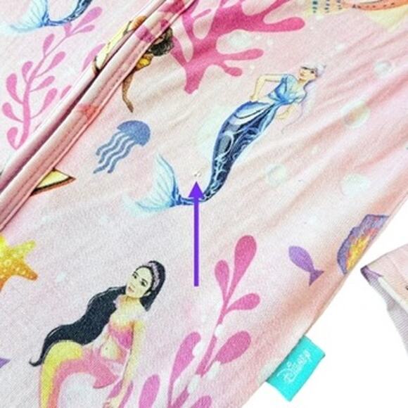 Posh Peanut 3T Disney Little Mermaid Dancing Beneath the Waves Convertible PJ's - Picture 2 of 9